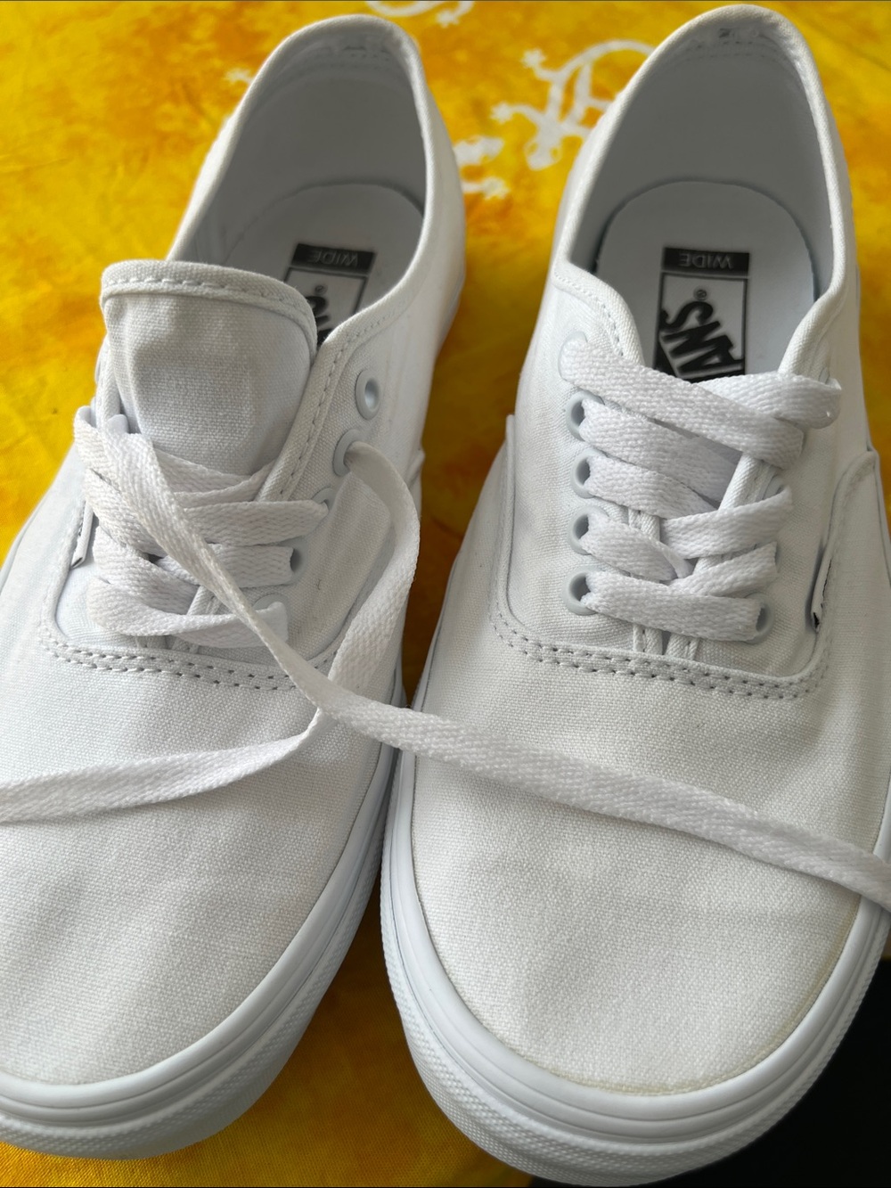 Vans White Canvas Classic Low-Top Sneakers